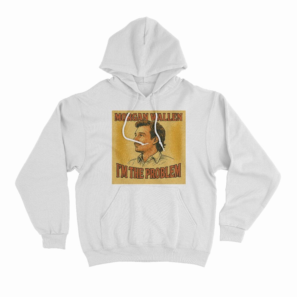 (NEW) Morgan Wallen - I'm The Problem White Hoodie